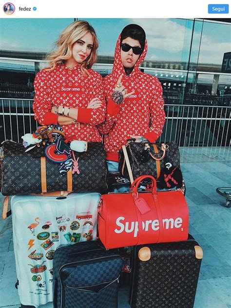 felpa supreme louis vuitton fedez